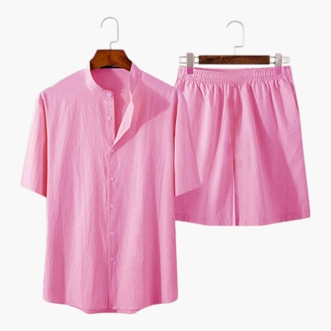Ensemble homme chemise manches courtes