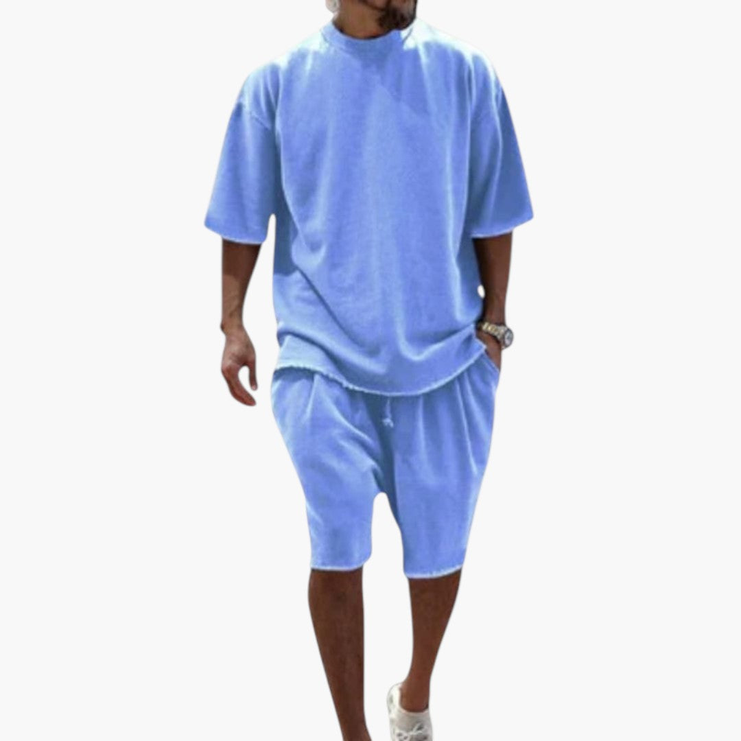 Ensemble hommes en deux pièces a chemise oversize