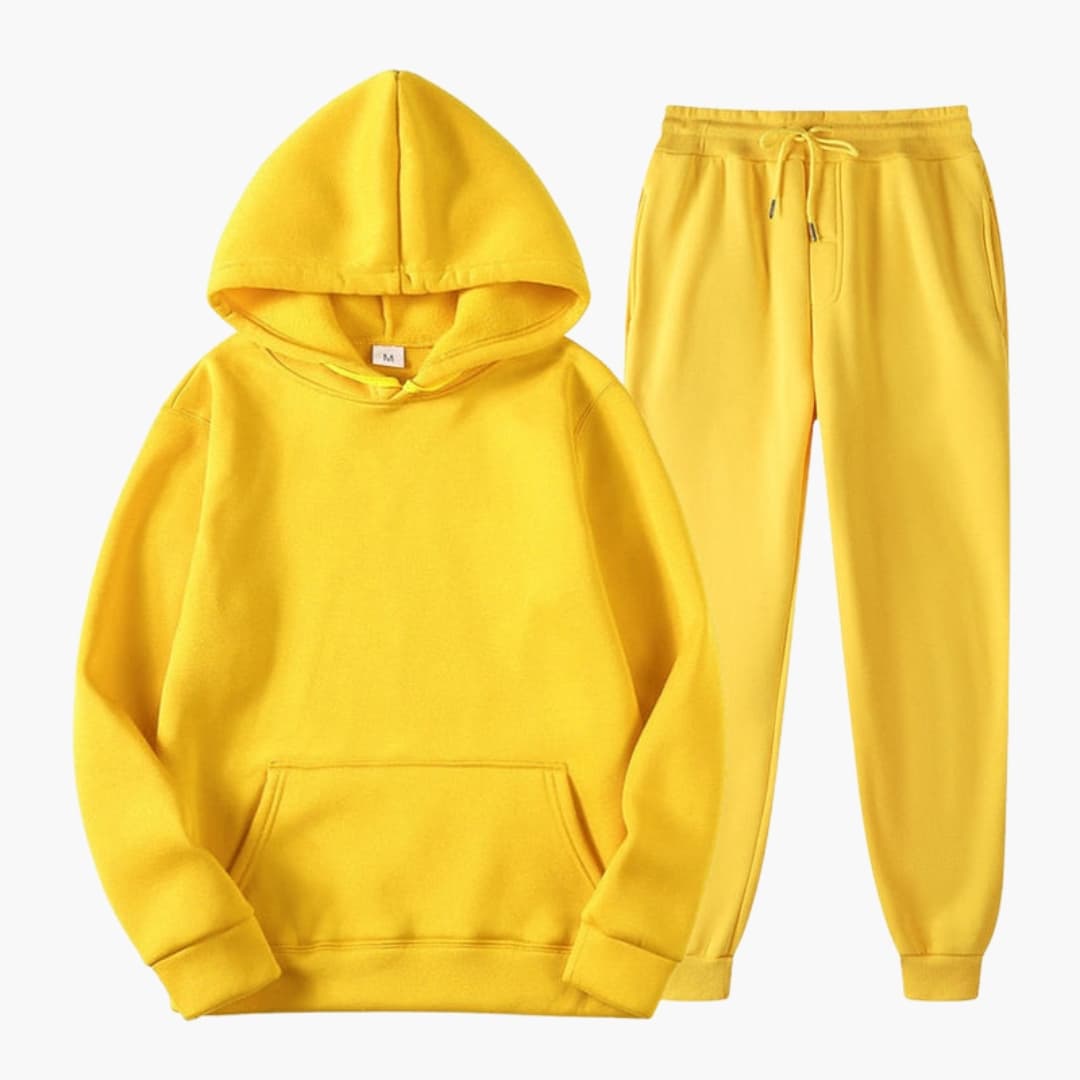 Ensemble jogging femme avec taille élastique et manches longues