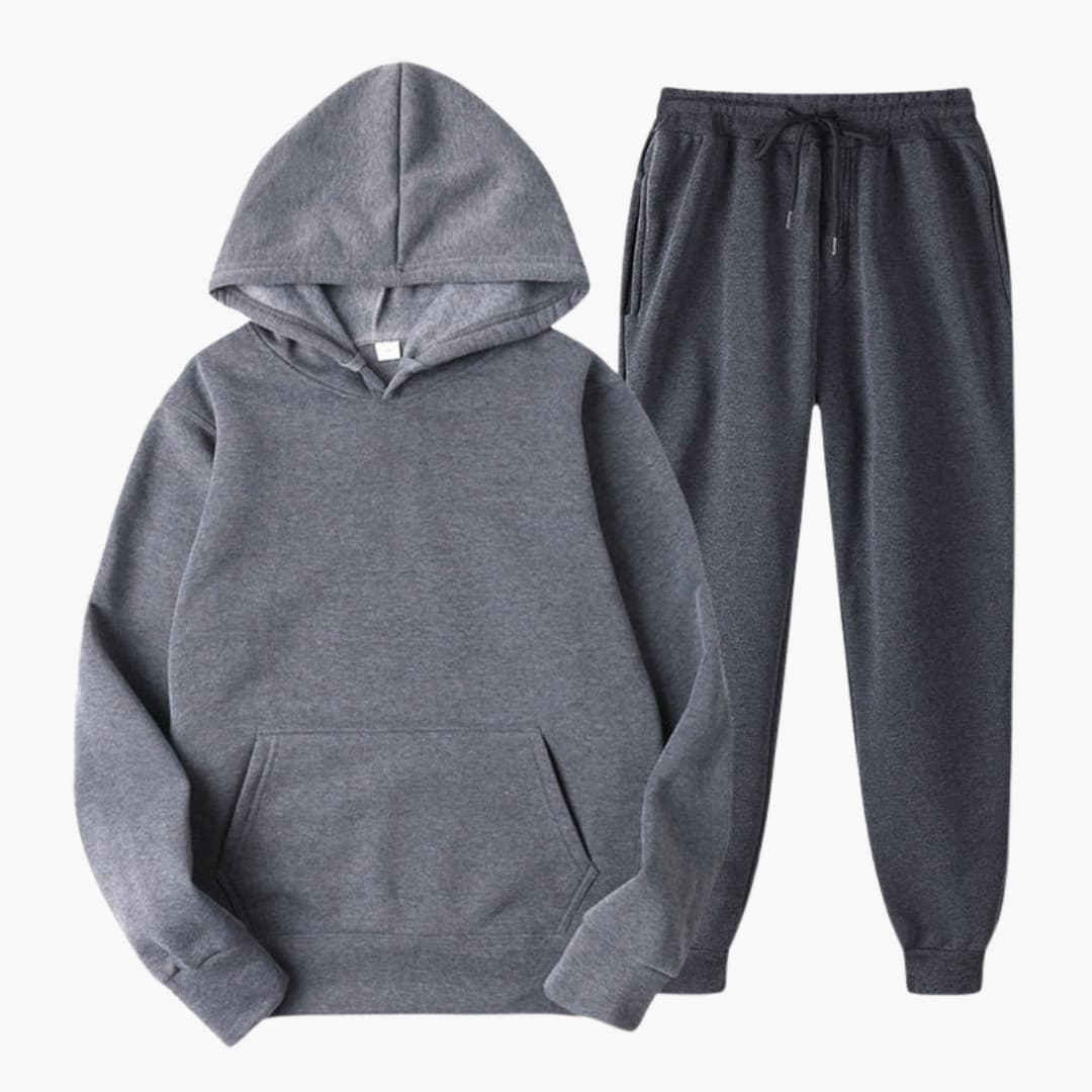 Ensemble jogging femme avec taille élastique et manches longues