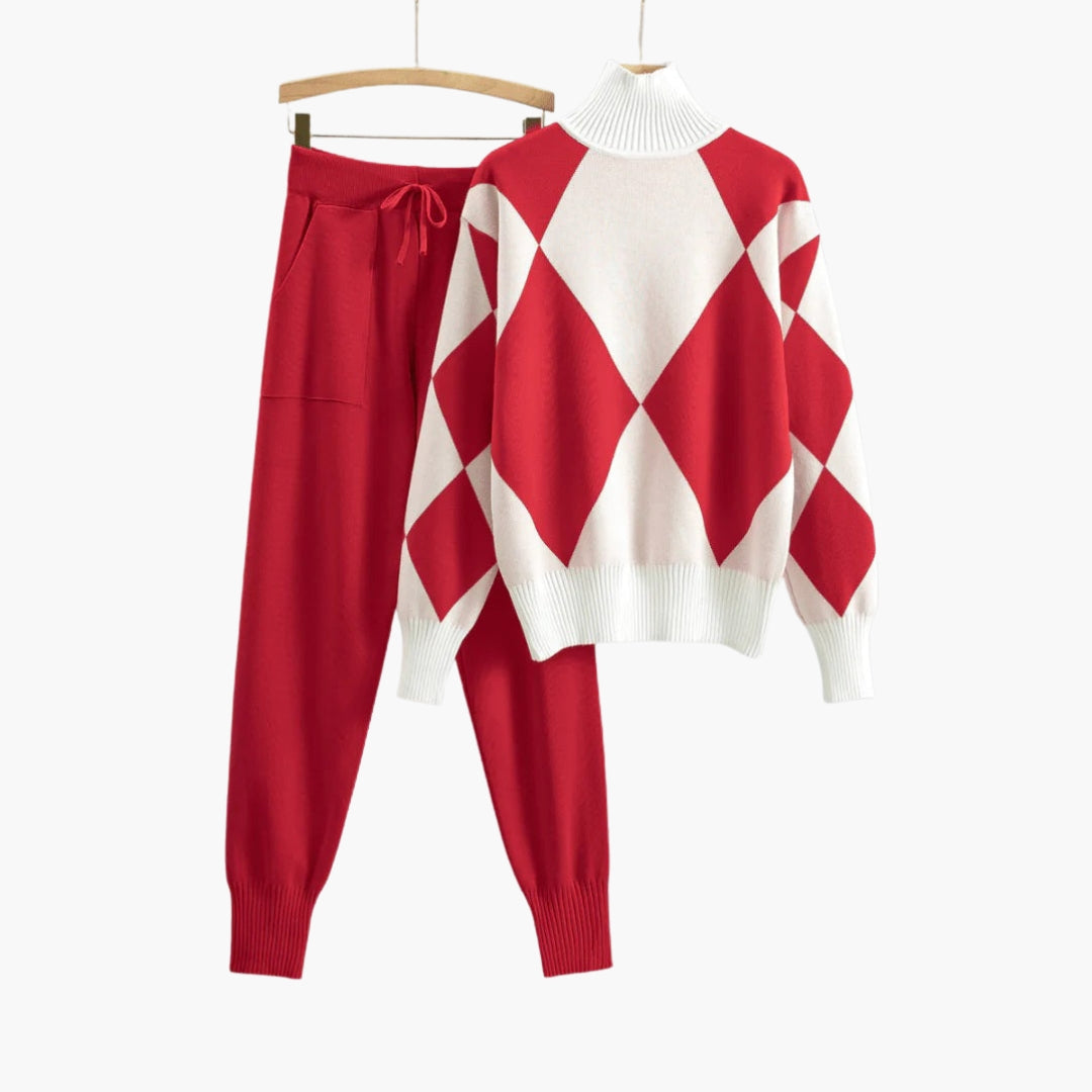 Completo maglione coordinato donna maglia 2 pezzi