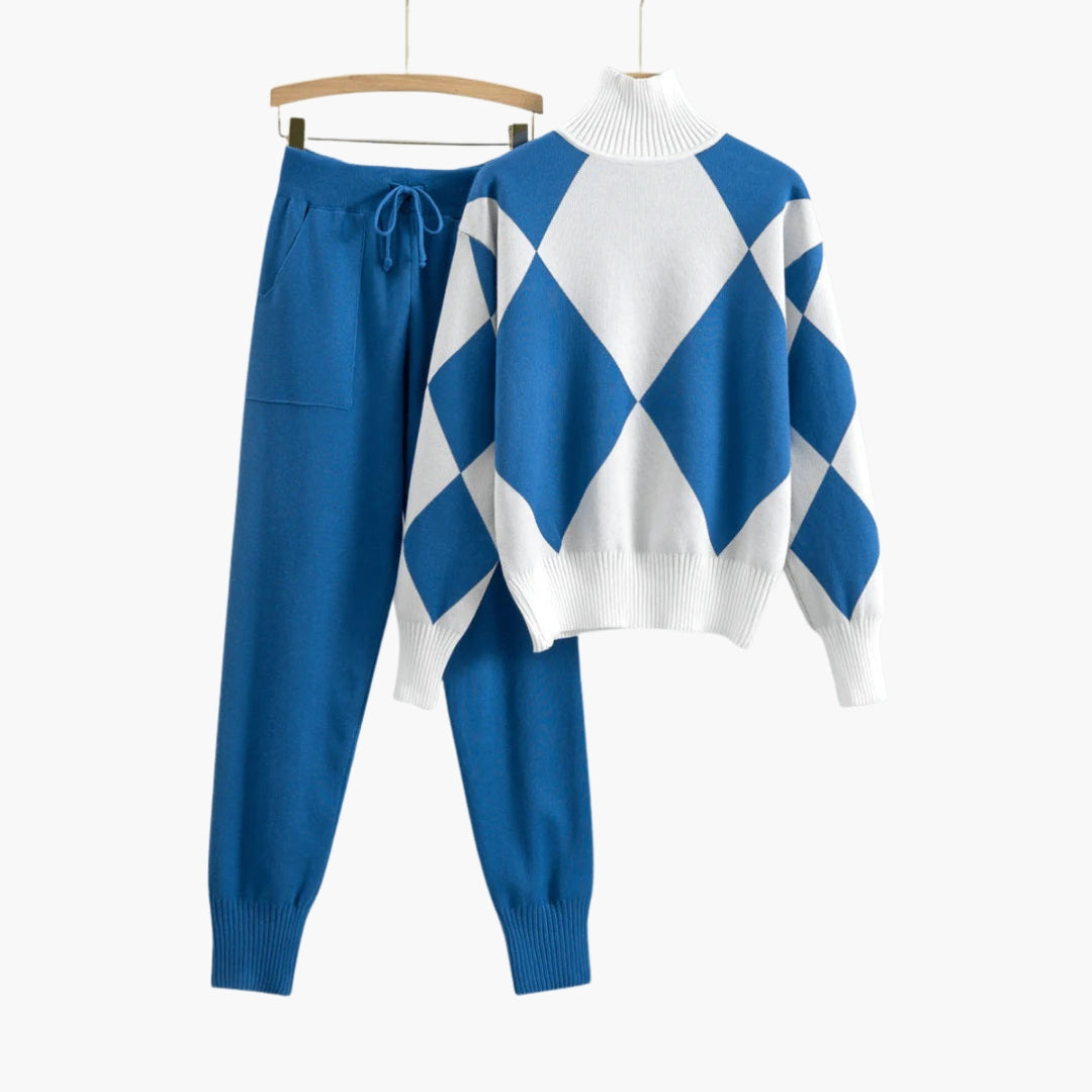 Completo maglione coordinato donna maglia 2 pezzi