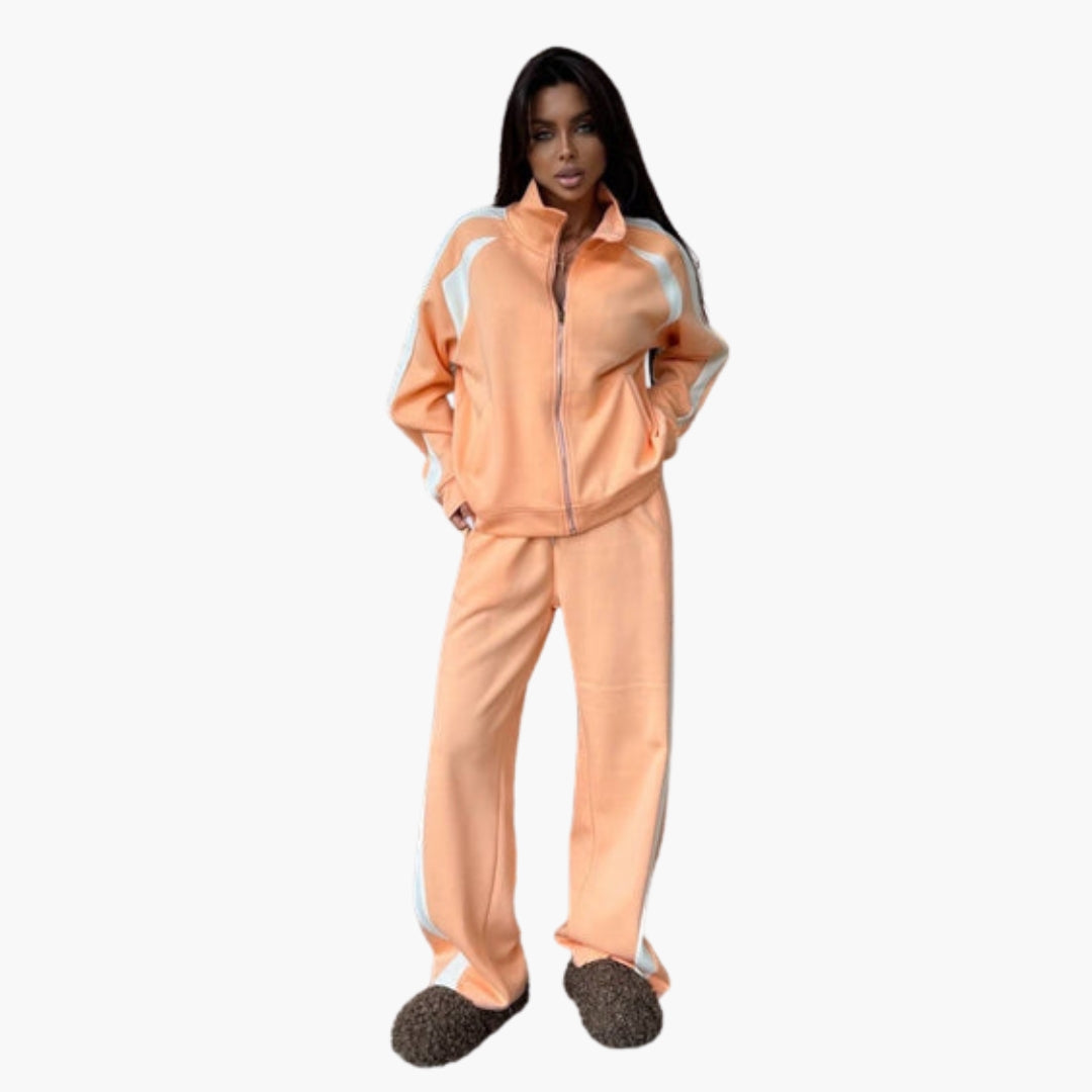 Ensemble survêtement femme avec veste zippée