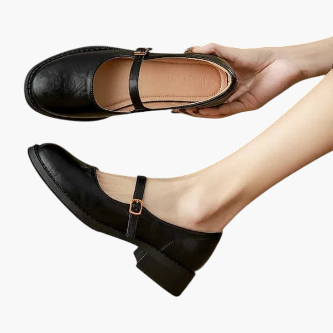 Femmes Chaussures Mary Jane avec Bride et Bas Talon Bloc