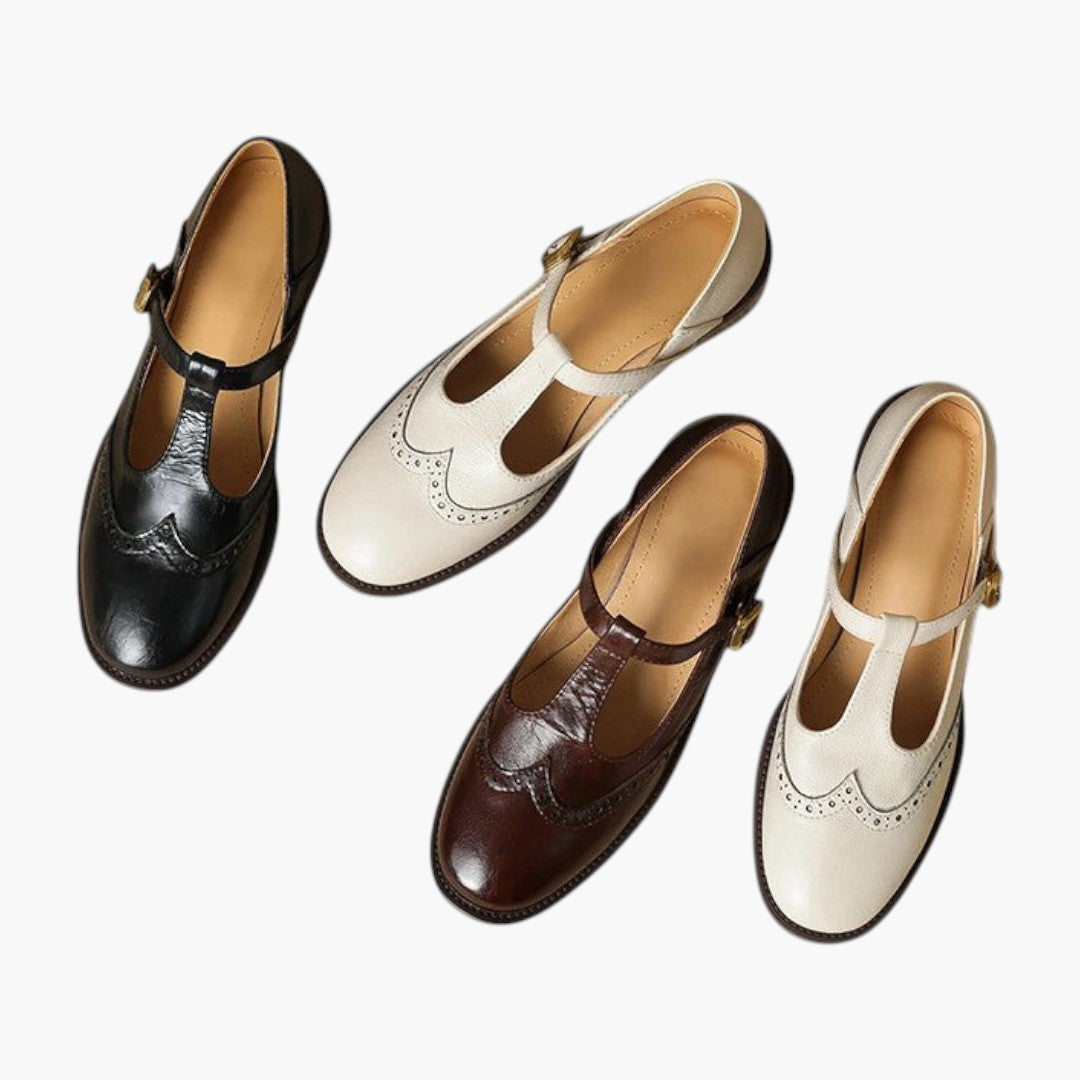 Femmes Confortables Chaussures Mary Jane a Bride et Bout Rond