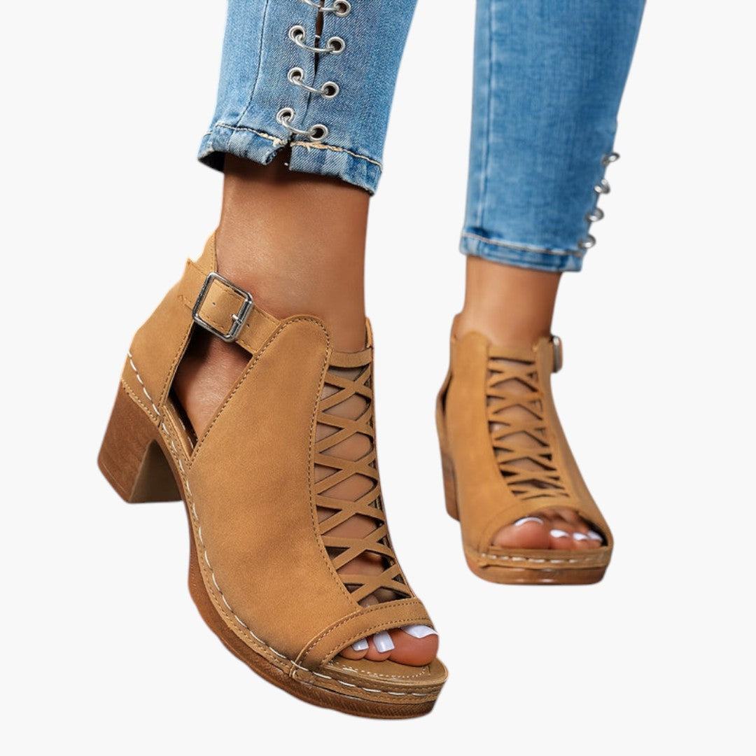 Damen Sandalen mit verstellbaren Riemen und gepolsterter Sohle