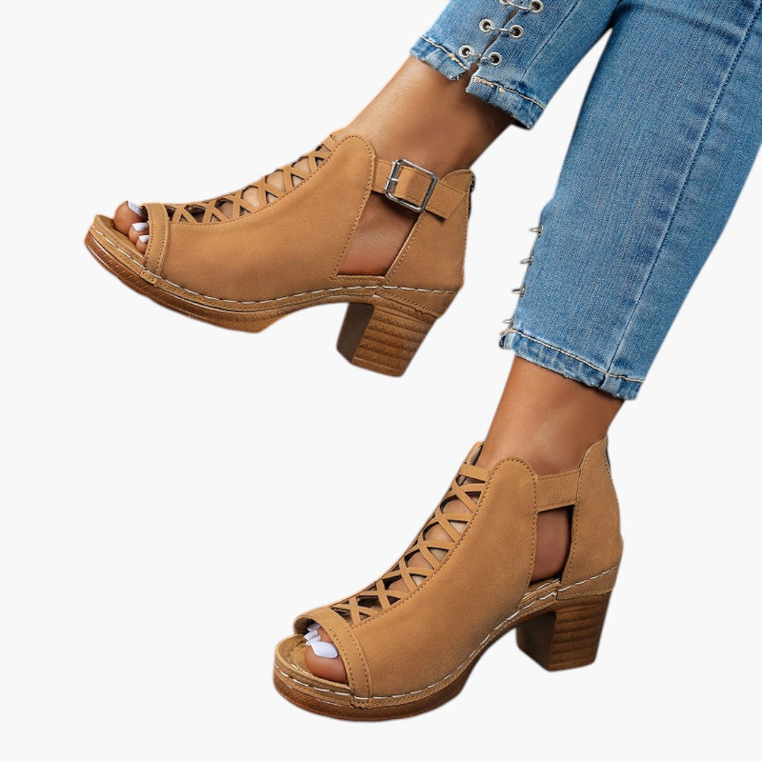 Damen Sandalen mit verstellbaren Riemen und gepolsterter Sohle