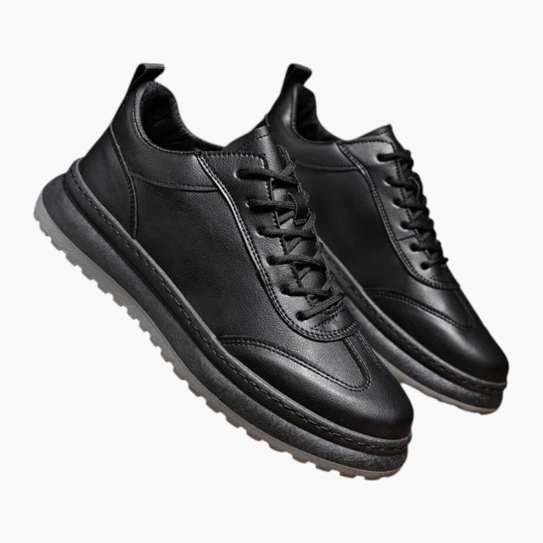 Herre lave sneakers med snørebånd foran og gummisål
