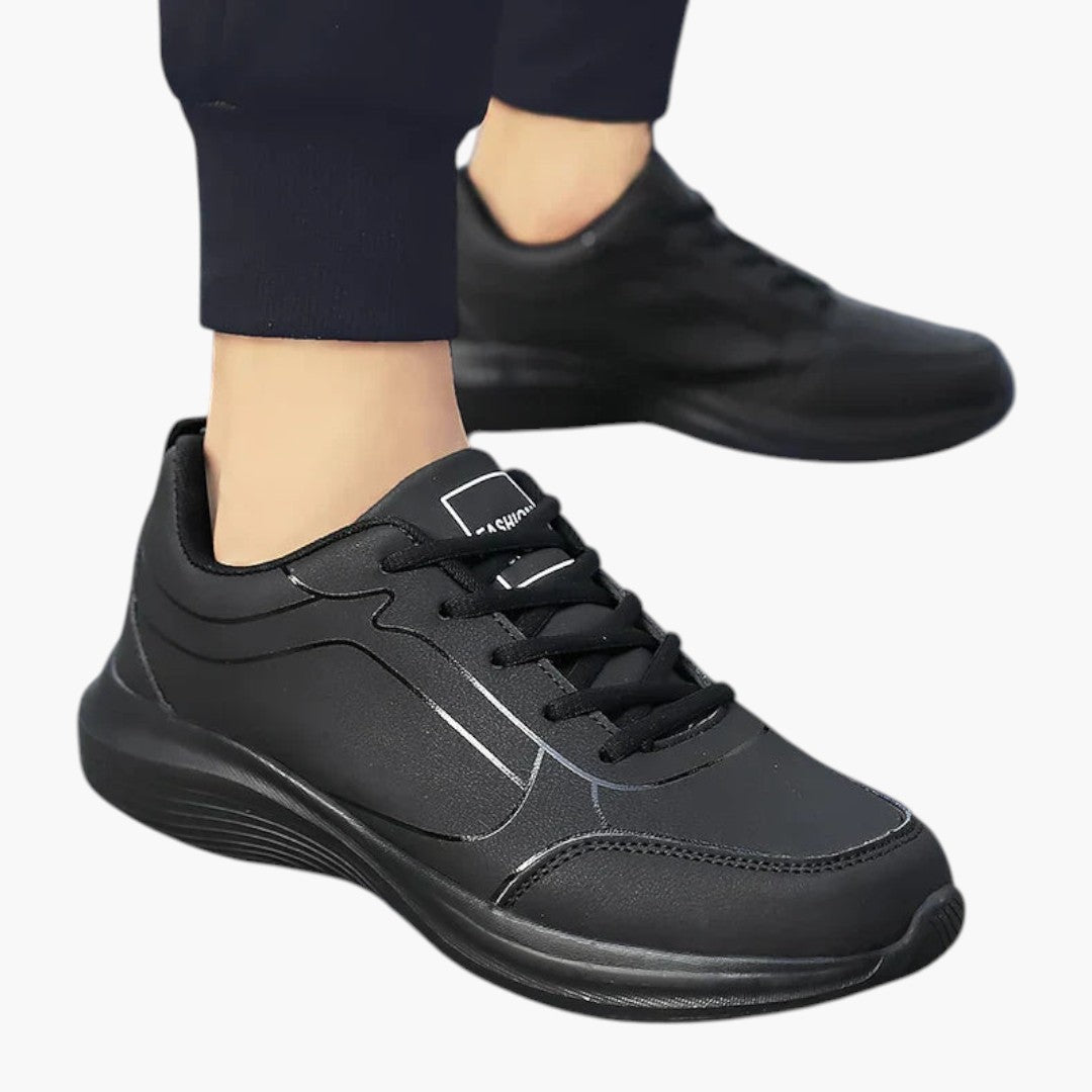 Herren Sportschuhe mit Obermaterial aus PU-Leder und rutschfester Sohle