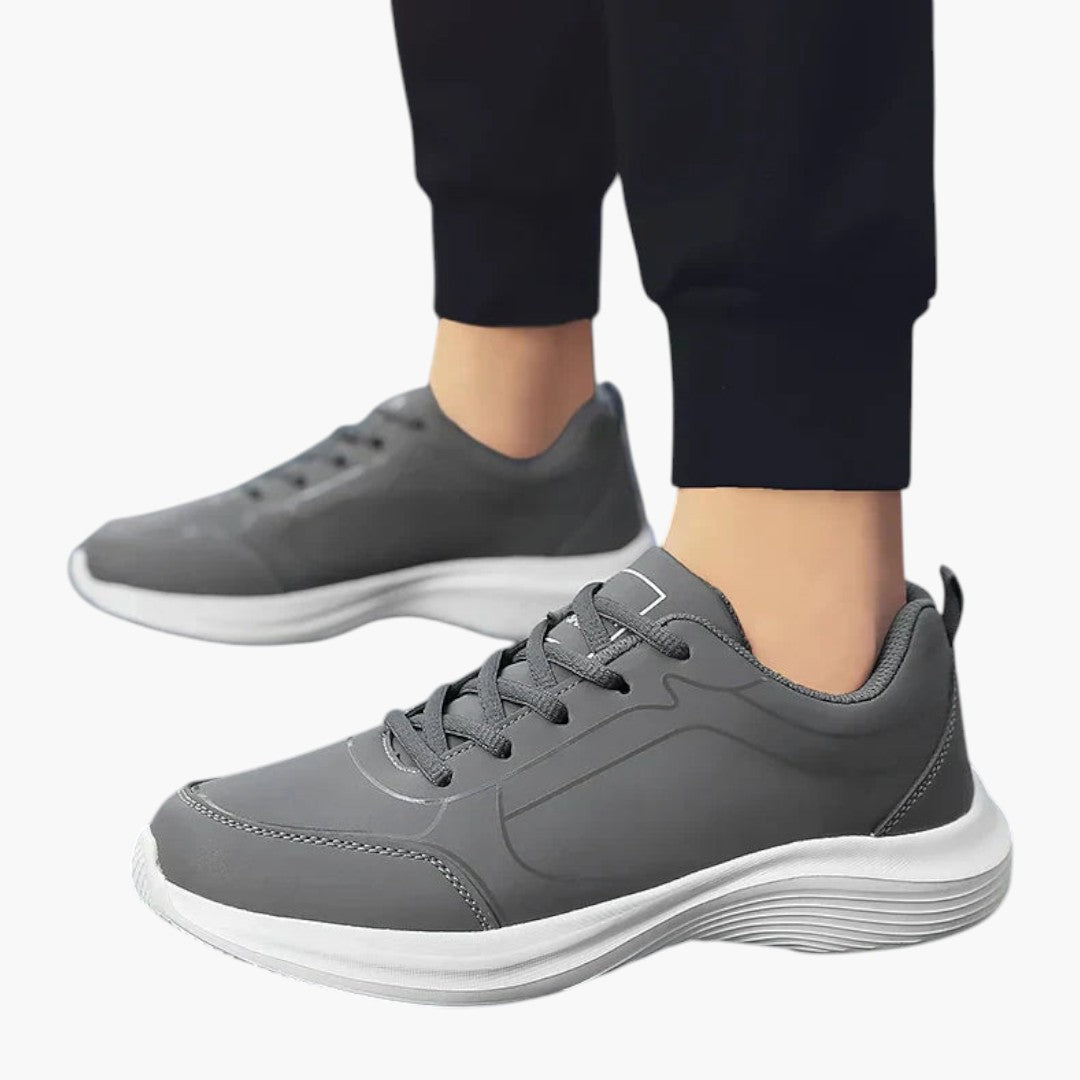 Herren Sportschuhe mit Obermaterial aus PU-Leder und rutschfester Sohle