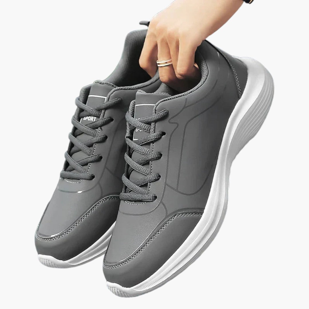 Herren Sportschuhe mit Obermaterial aus PU-Leder und rutschfester Sohle