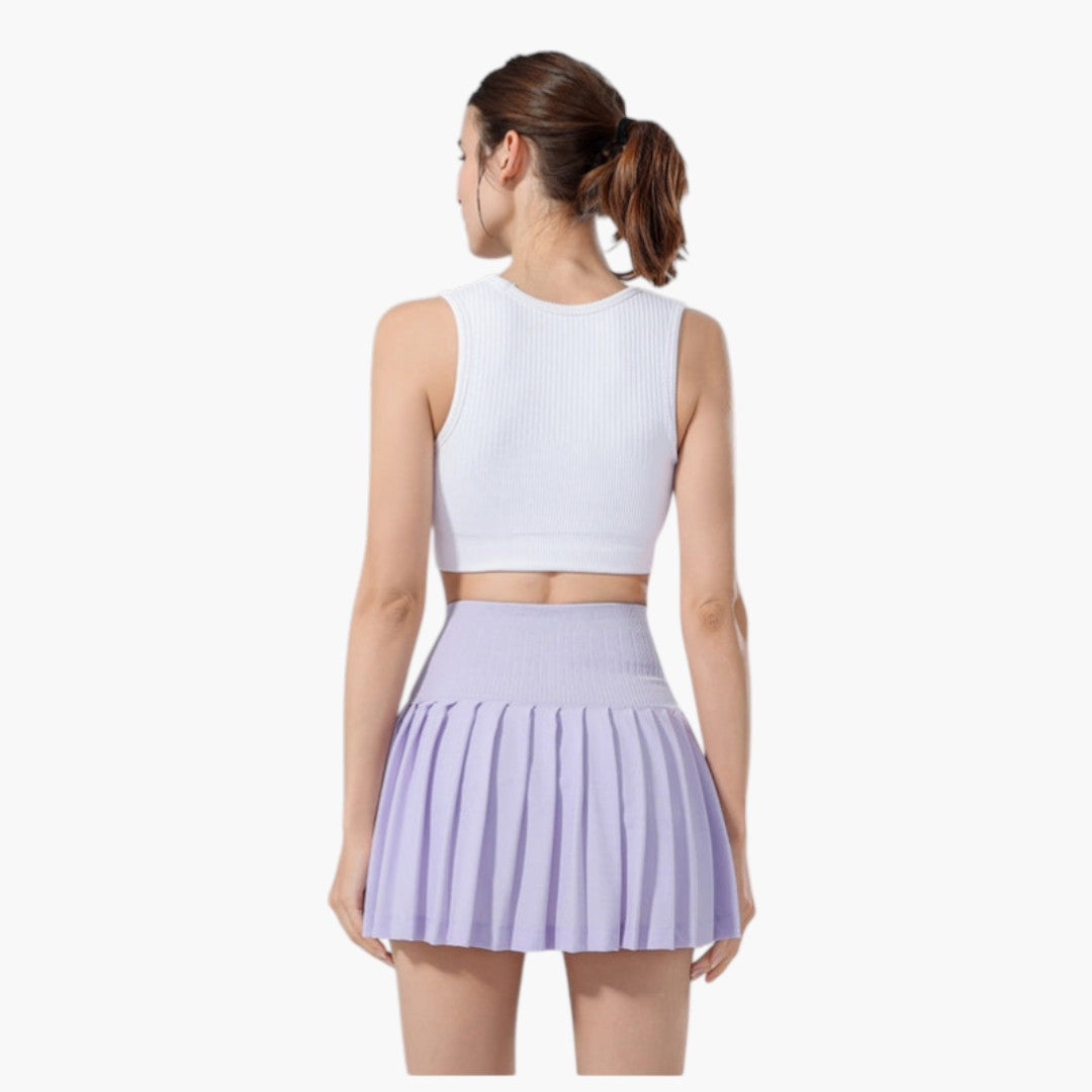 Jupe Short Femme a Cordon de Serrage et Short Intérieur