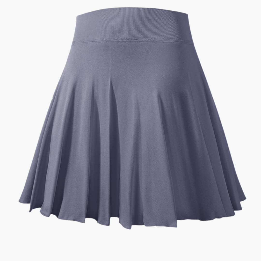 Jupe de sport plissée femme à taille élastique