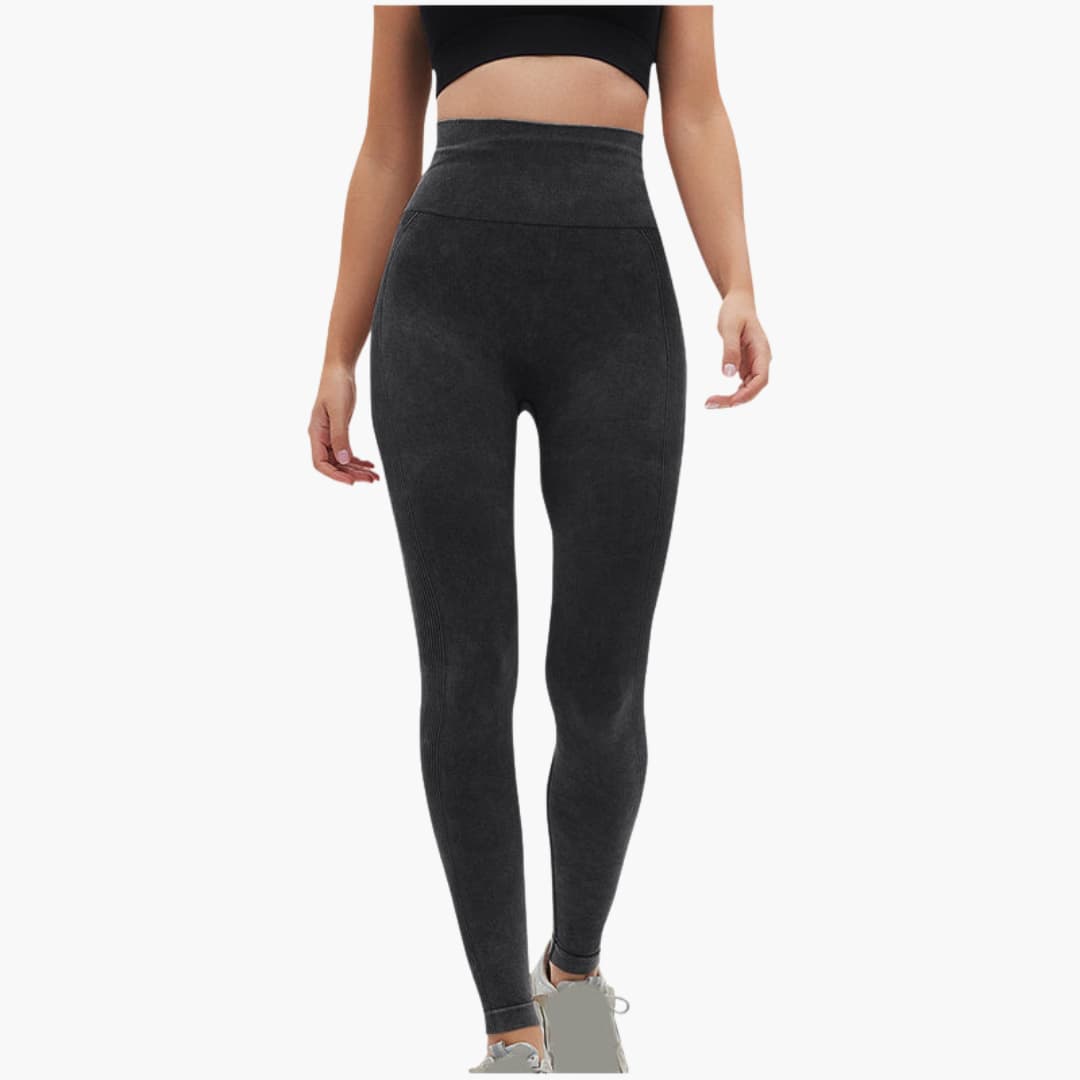 Legging de sport femme taille haute à maintien élastique