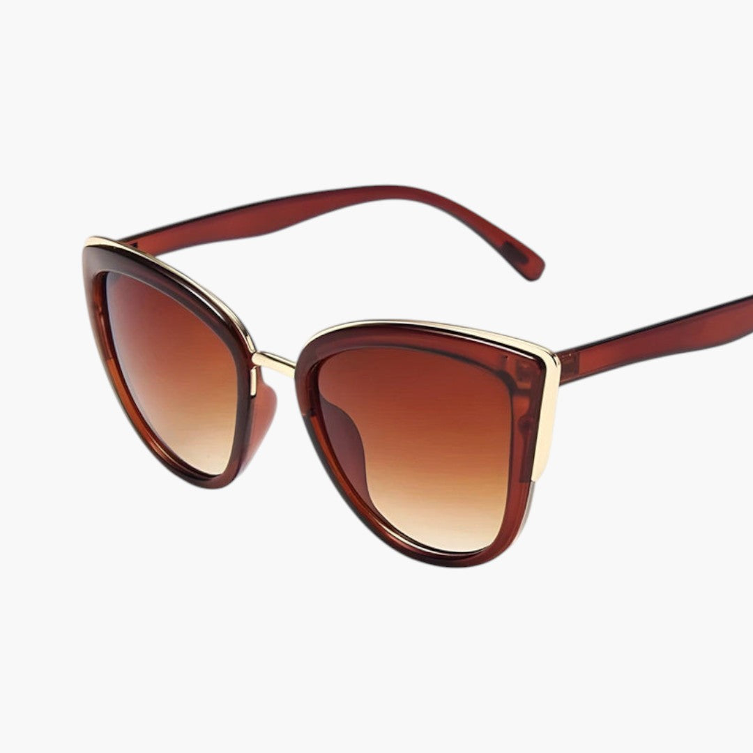 Lunettes de Soleil Femme avec Forme Cat Eye et Verres Dégradés