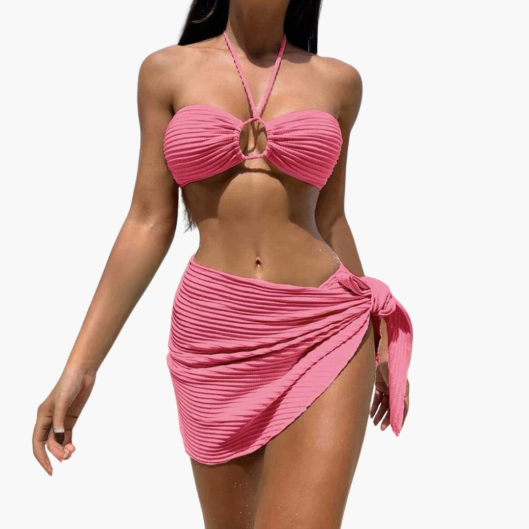 Badeanzug 2-teiliges Damen-Set mit Bikini-Ausschnitt