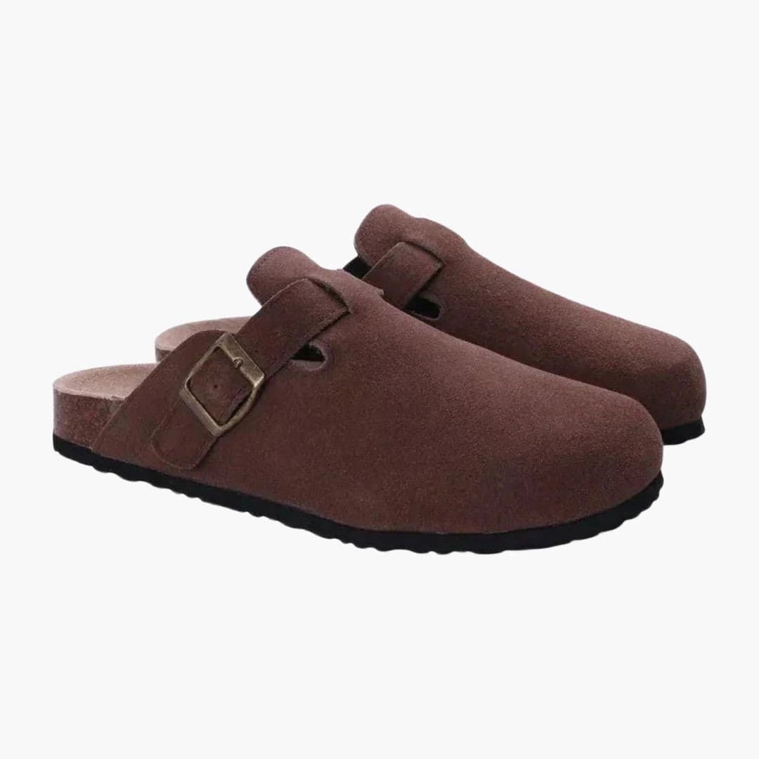 Mules homme à bout fermé avec bride réglable