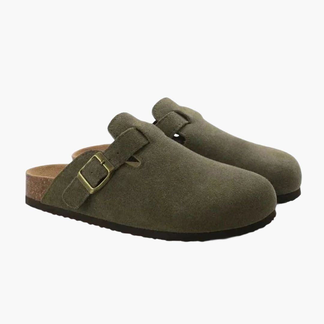 Mules homme à bout fermé avec bride réglable