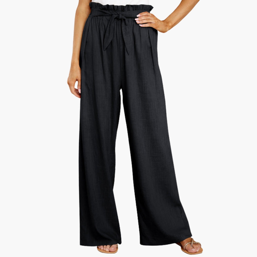 Pantalón ancho de verano para mujer con piernas anchas