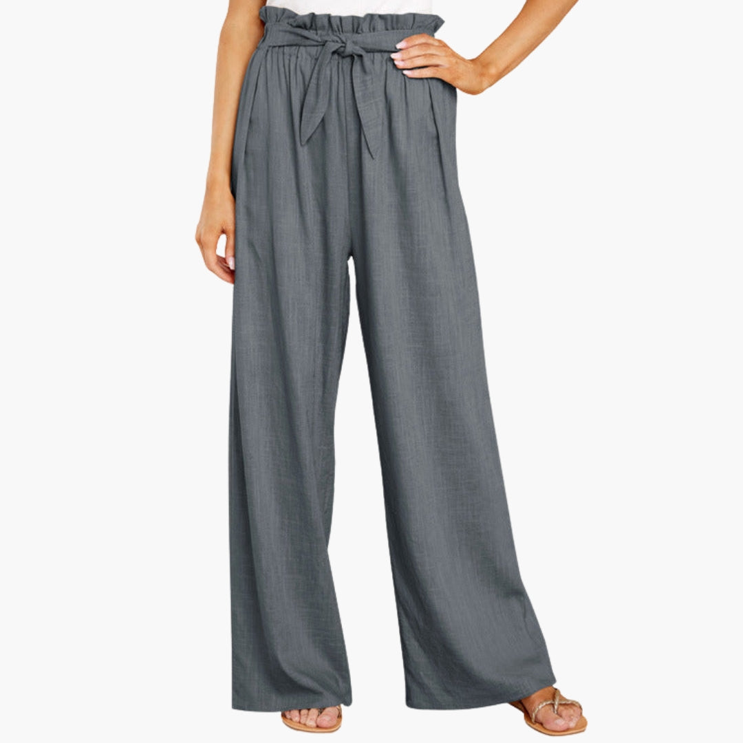 Pantalón ancho de verano para mujer con piernas anchas