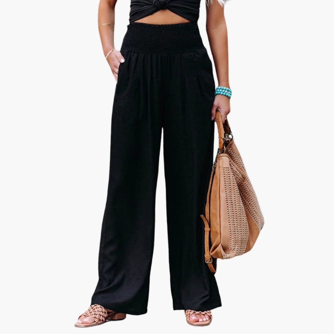 Pantalon Palazzo Femme avec Jambes Larges