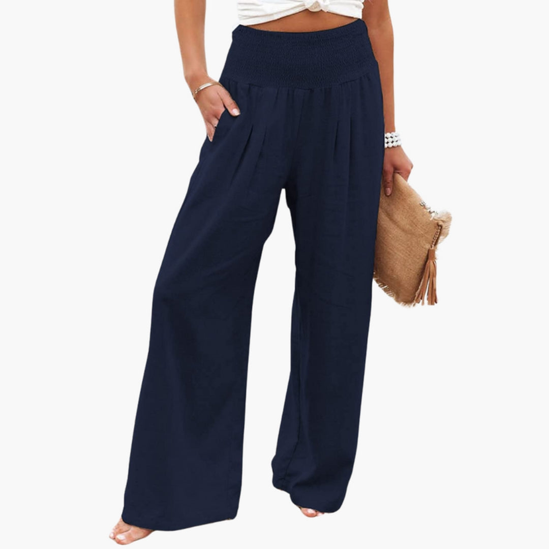 Pantalon Palazzo Femme avec Jambes Larges