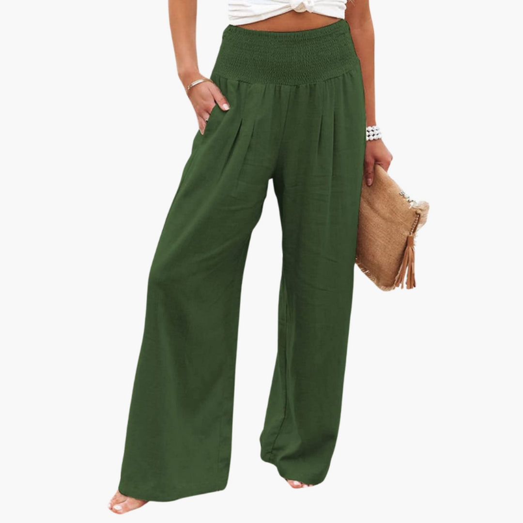 Pantalon Palazzo Femme avec Jambes Larges