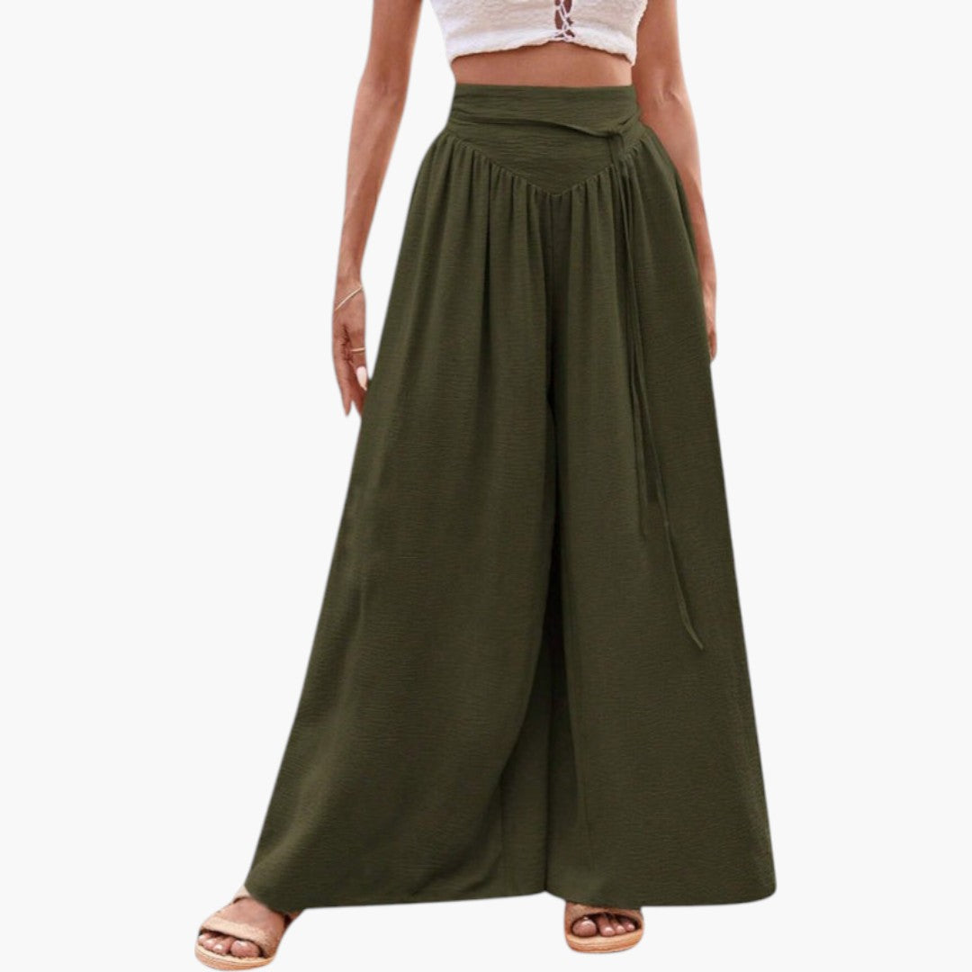 Palazzo-Hose für Damen mit hoher Taille