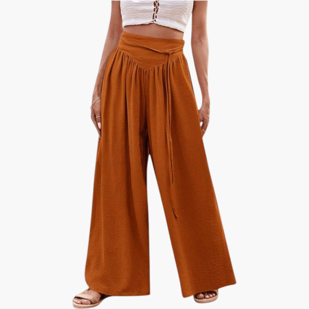 Palazzo-Hose für Damen mit hoher Taille