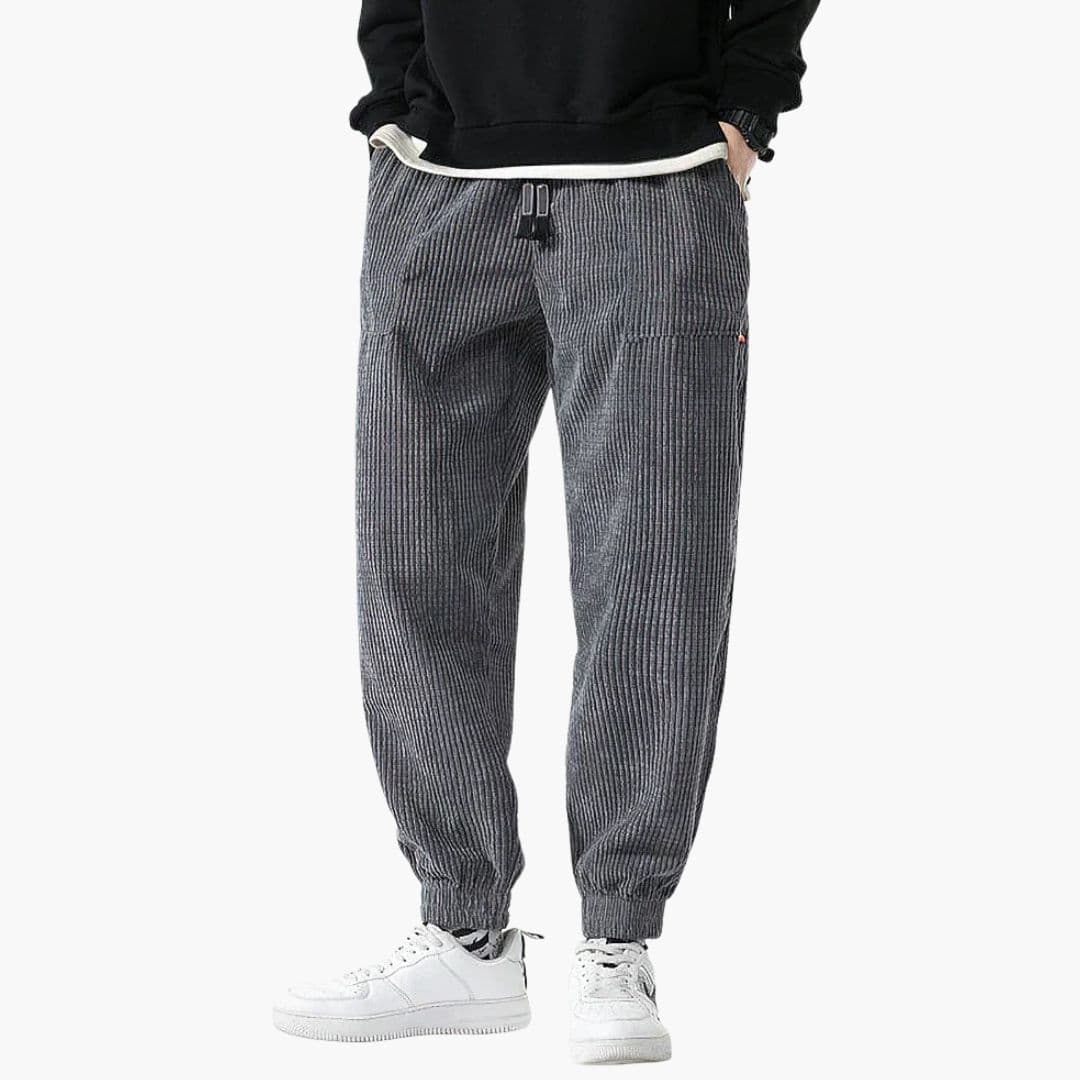 Pantalon de jogging homme en velours côtelé