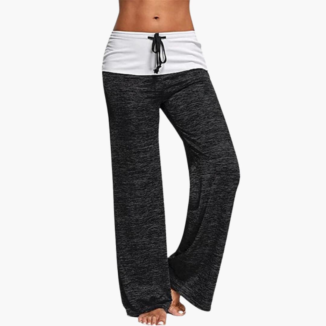Weite Damen-Sporthose mit elastischem Bund und Kordelzug