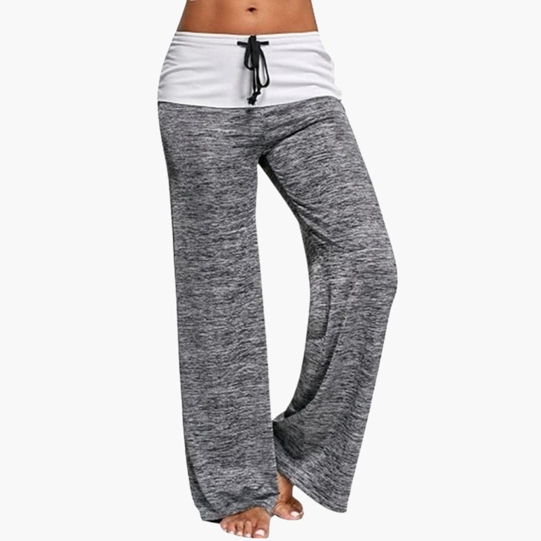 Weite Damen-Sporthose mit elastischem Bund und Kordelzug