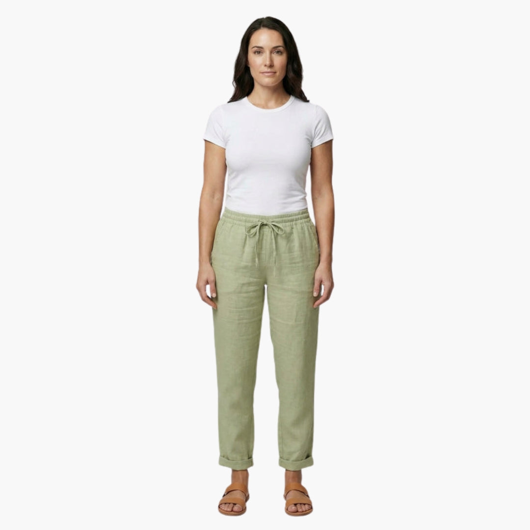 Women's trousers with drawstring waist