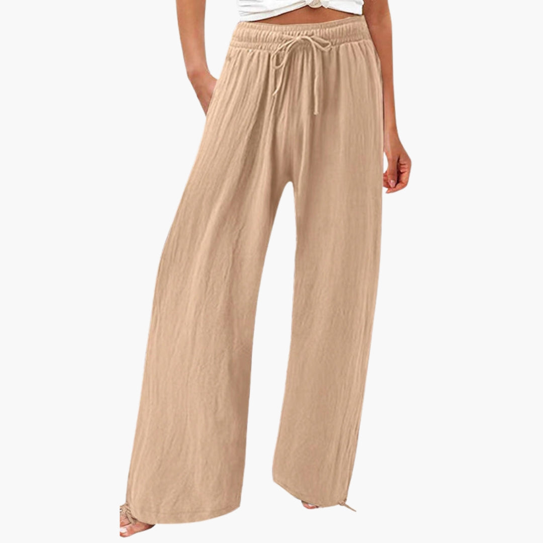Pantalones para mujer con bolsillos laterales