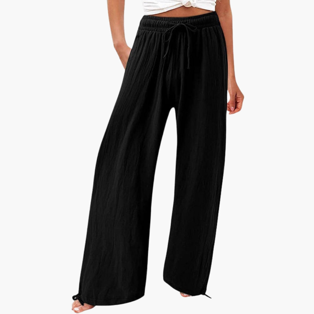 Pantalones para mujer con bolsillos laterales