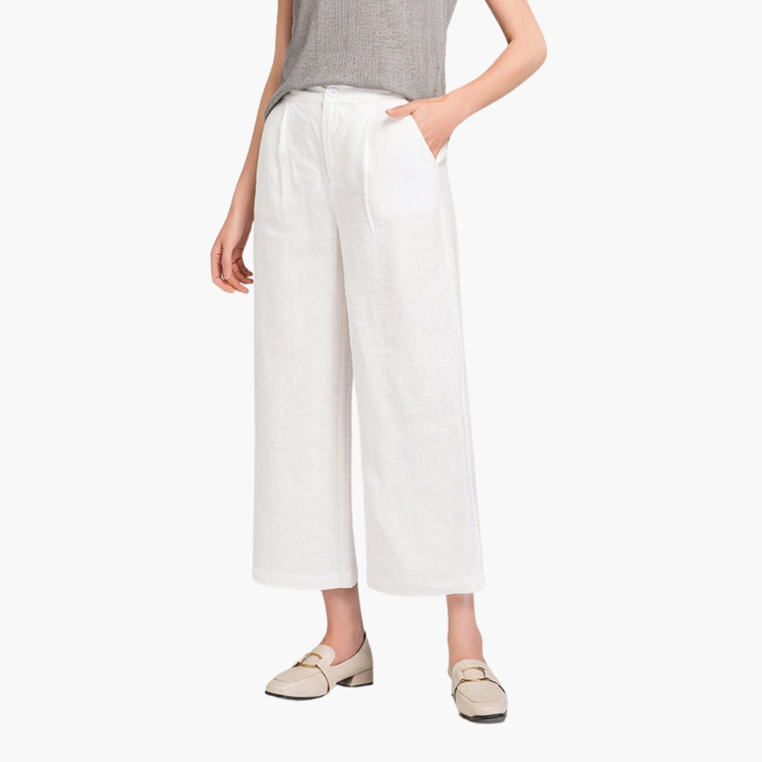 Hosen für Damen mit einfarbiger Oberfläche