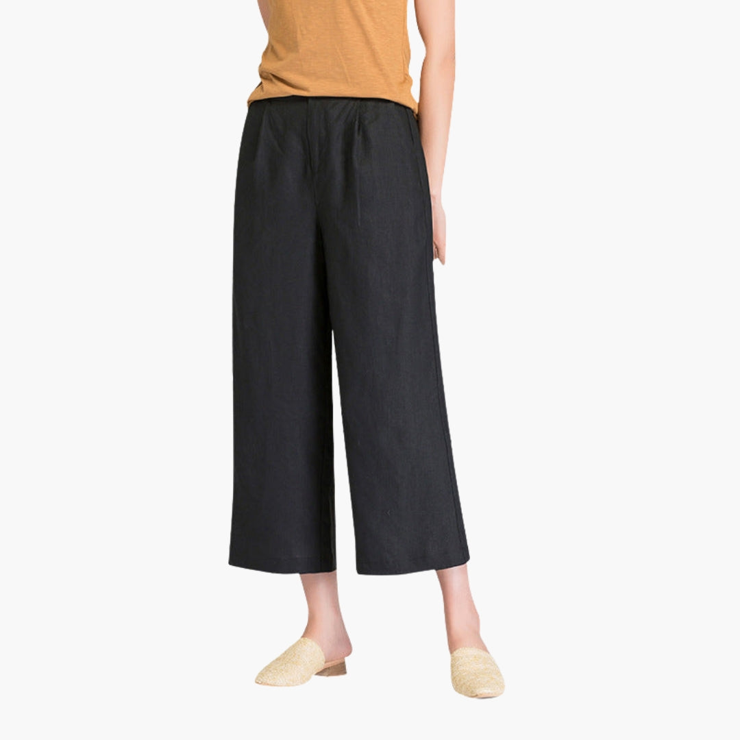 Hosen für Damen mit einfarbiger Oberfläche