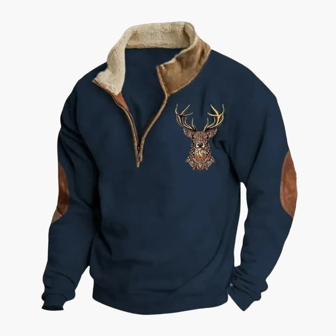 Pull Homme avec Col Zippé
