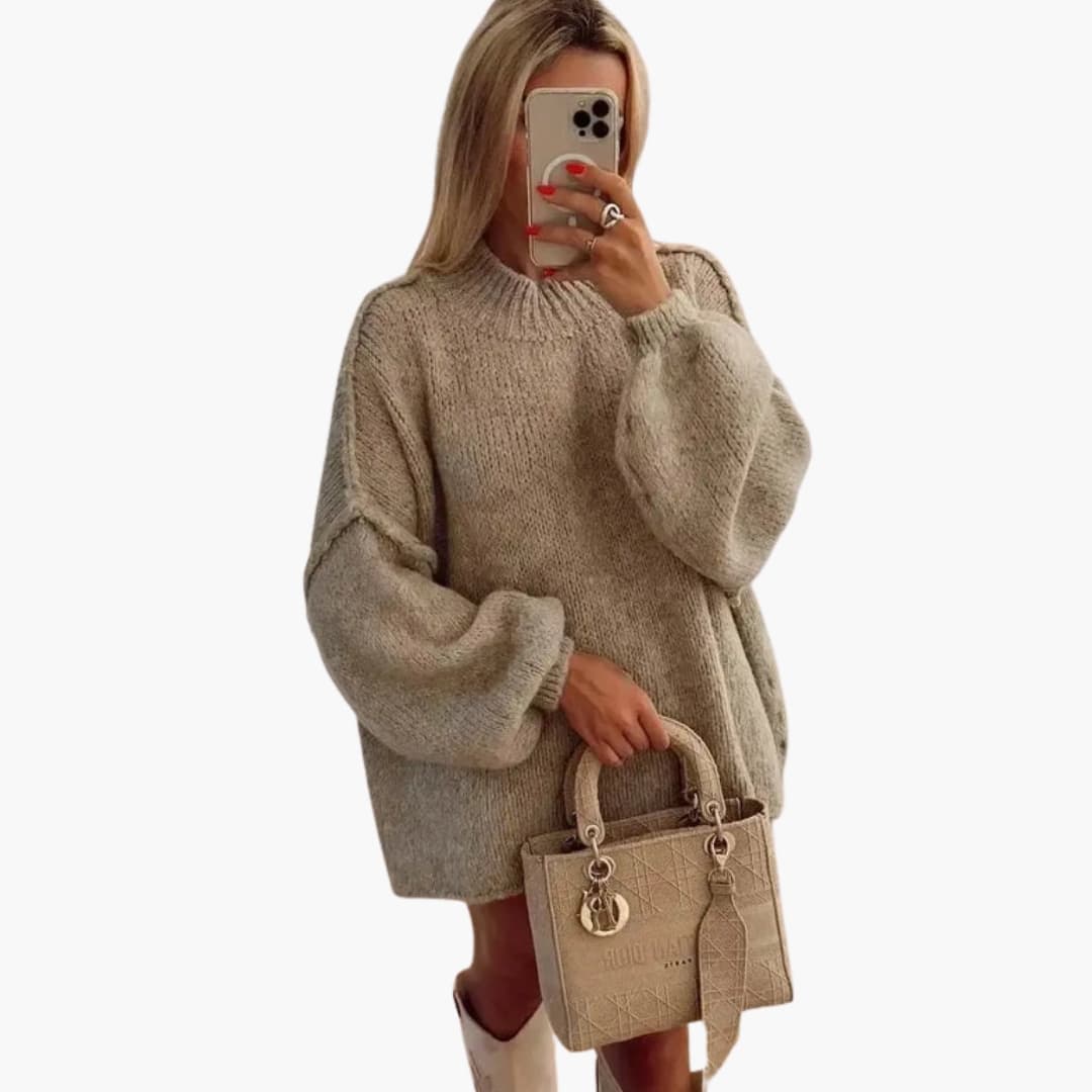 Oversized efterårstrøje til kvinder
