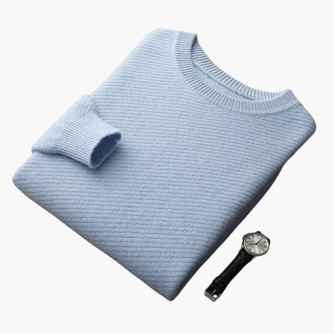 Camisola de gola alta de malha para homem com mangas compridas