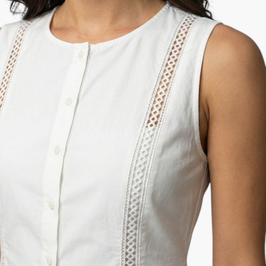 Robe Mini Femme avec Boutons sur le Devant