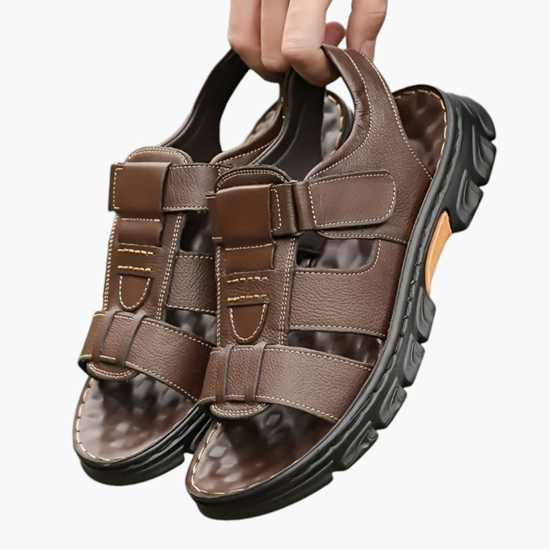 Men's Open-Toe Sandals with Rubber Soles