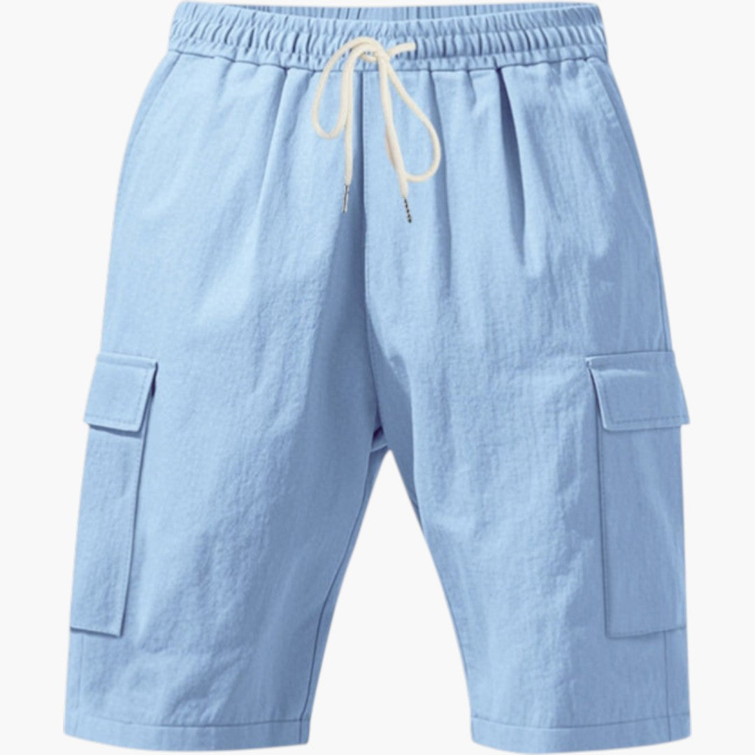 Short Cargo Homme avec Cordon de Serrage et Poches