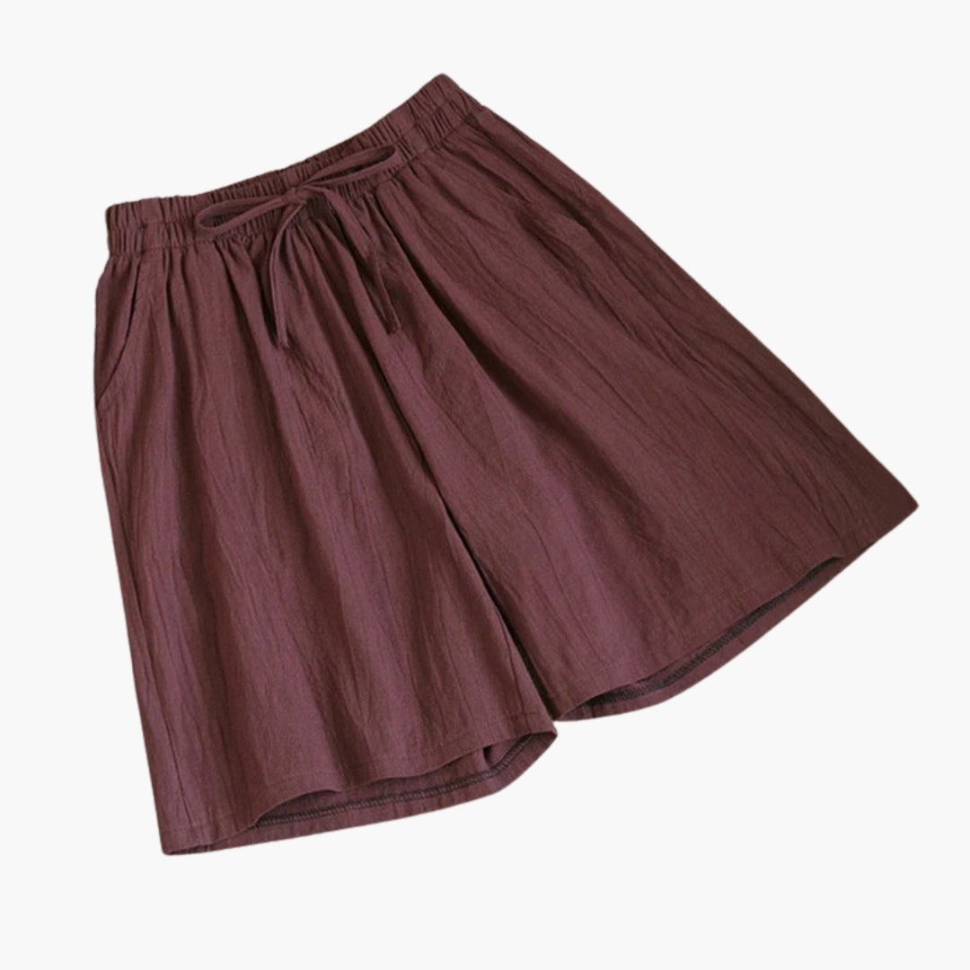 Short woman knee-length with elastic waist