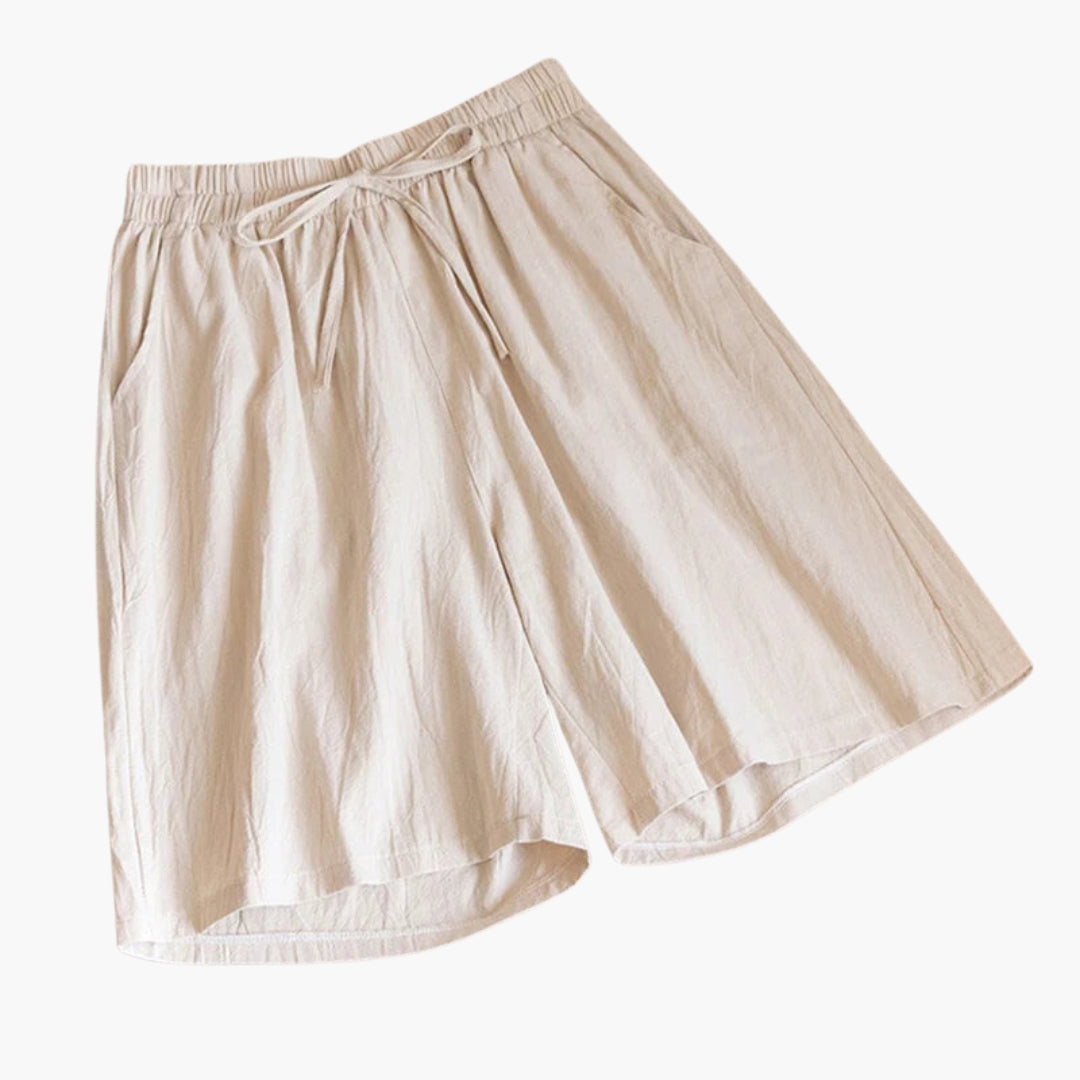 Short woman knee-length with elastic waist