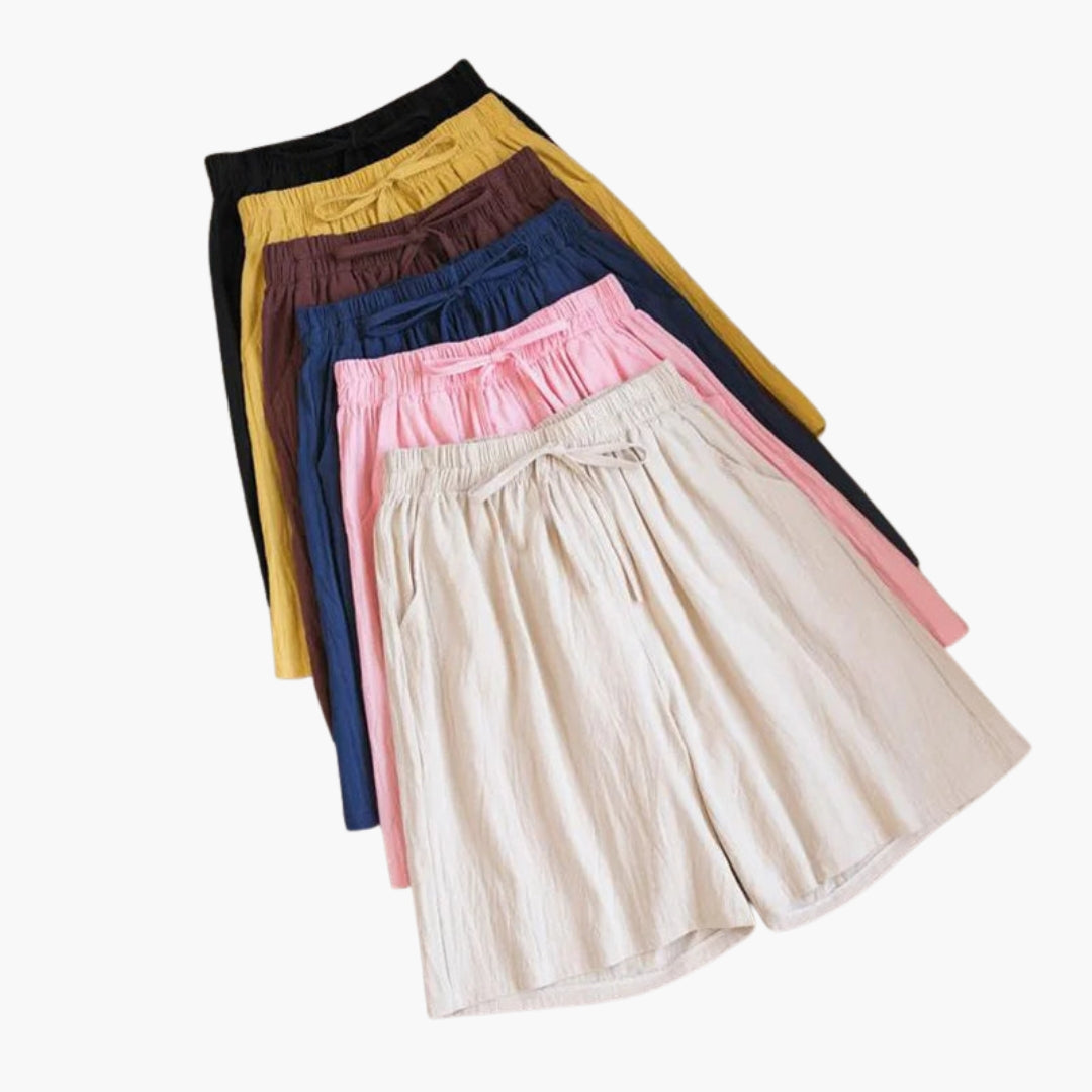 Short woman knee-length with elastic waist