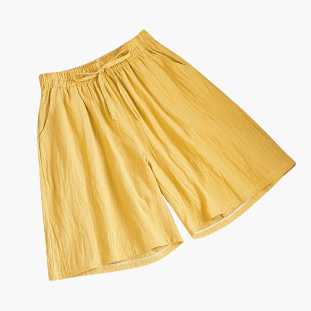 Short woman knee-length with elastic waist
