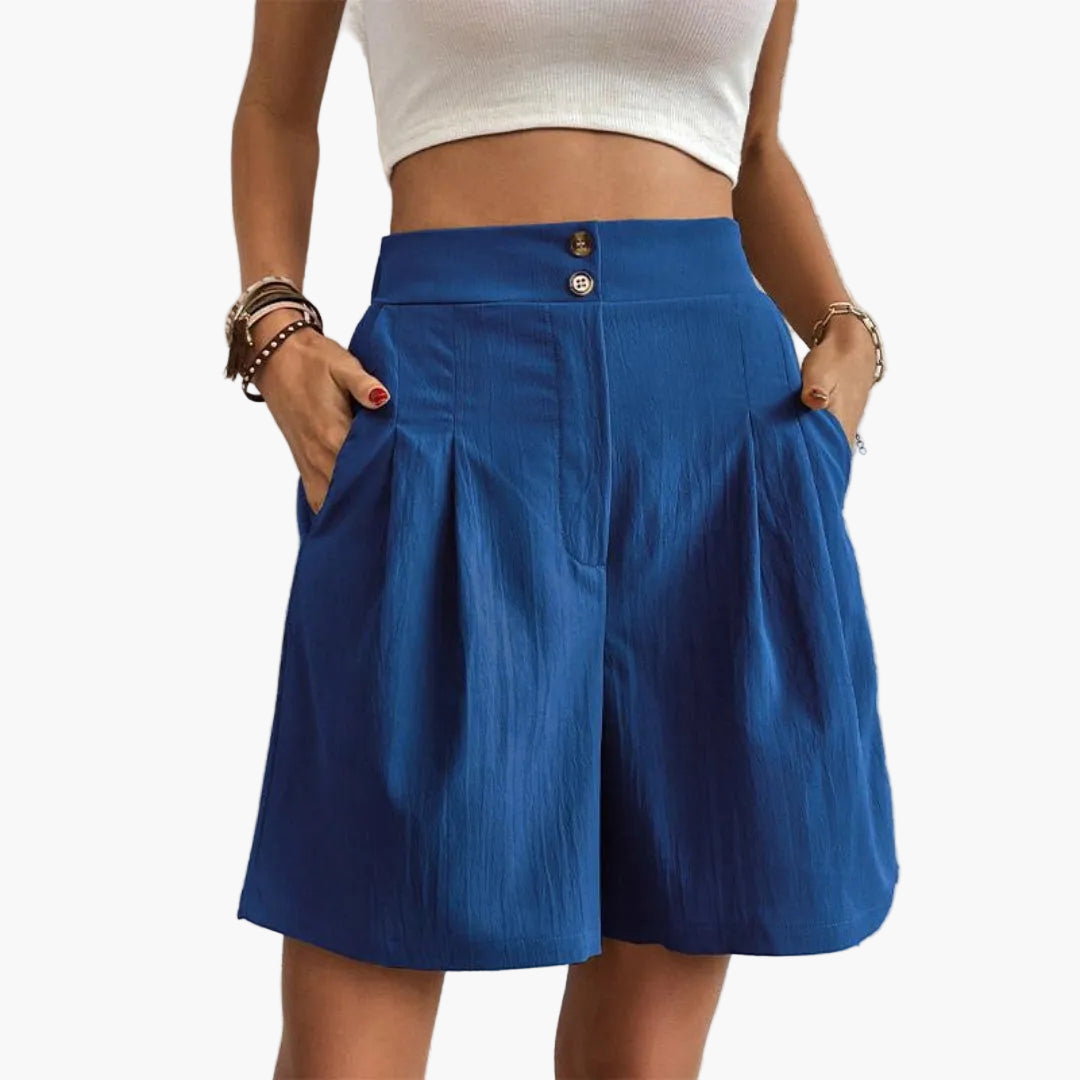 Short Taille Haute Femme a Jambes Larges