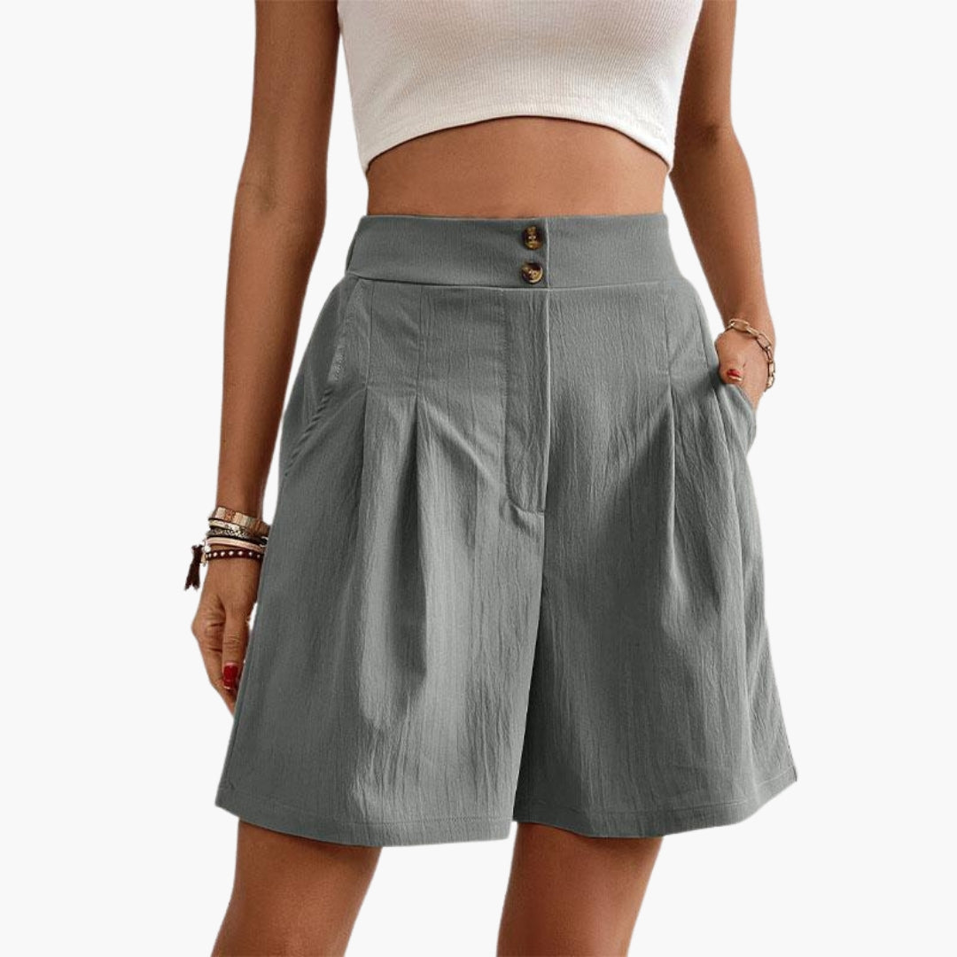 Short Taille Haute Femme a Jambes Larges