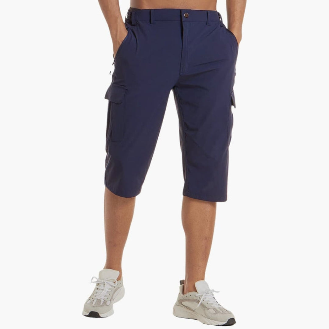 Short cargo homme a poches et passants ceinture